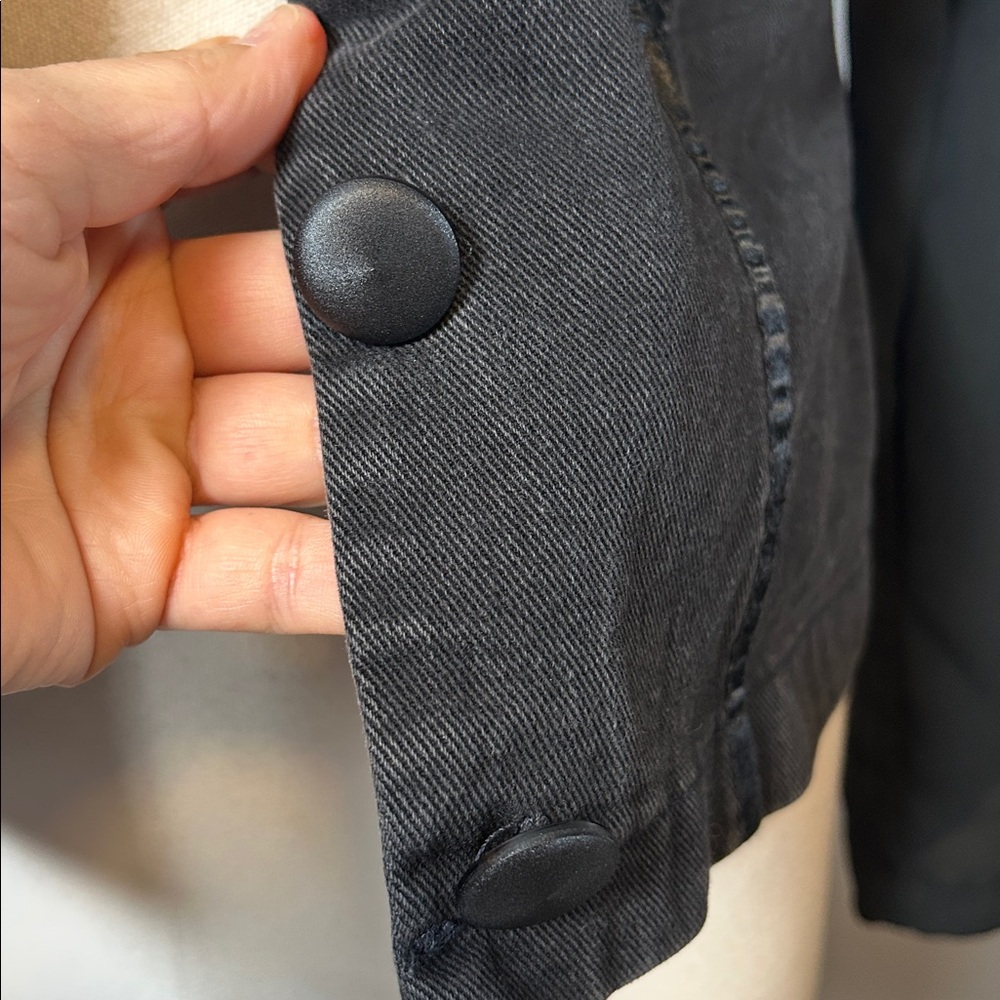 Vintage Cignal Women's Black Denim Jacket size small - Picture 11 of 14